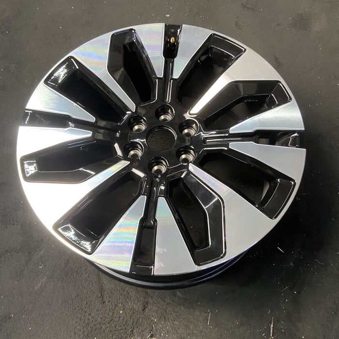 22" EXPEDITION 25 22x9, 8 spoke, Original OEM Wheel Rim - MACHINED BLACK - View 8