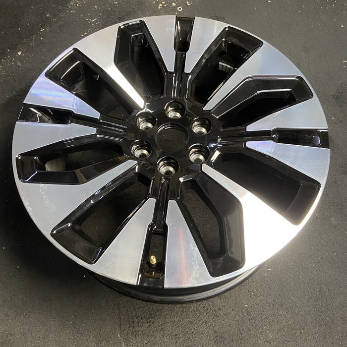 22" EXPEDITION 25 22x9, 8 spoke, Original OEM Wheel Rim - MACHINED BLACK - View 7