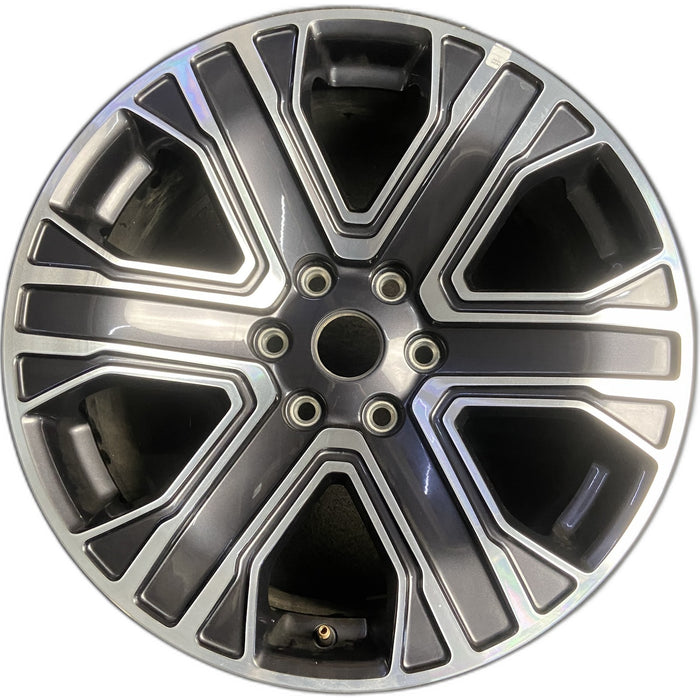 20" WAGONEER 22-23 20x9, , straight spoke Original OEM Wheel Rim - MACHINED - Front View