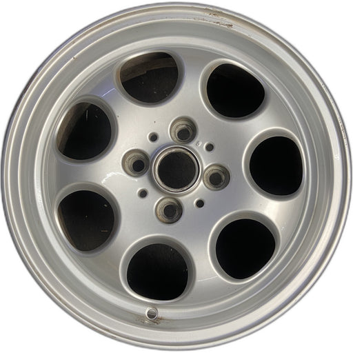 15" CLUBMAN 08-09 15x5.5, alloy, 7 hole , Original OEM Wheel Rim - SILVER - Front View