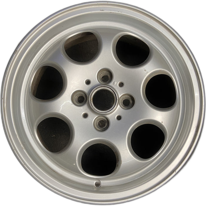 15" CLUBMAN 08-09 15x5.5, alloy, 7 hole , Original OEM Wheel Rim - SILVER - Front View