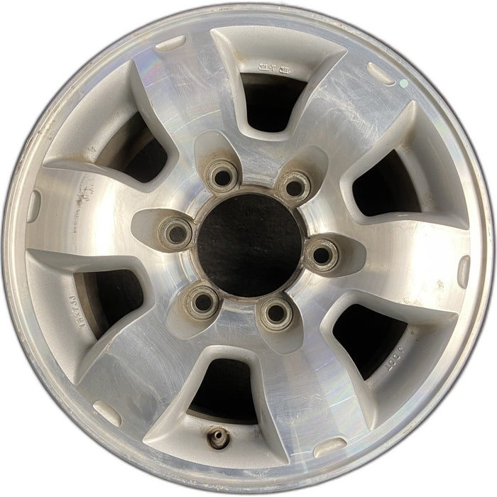 15" FRONTIER 00 4x4, 15x7, alloy Original OEM Wheel Rim - Front View