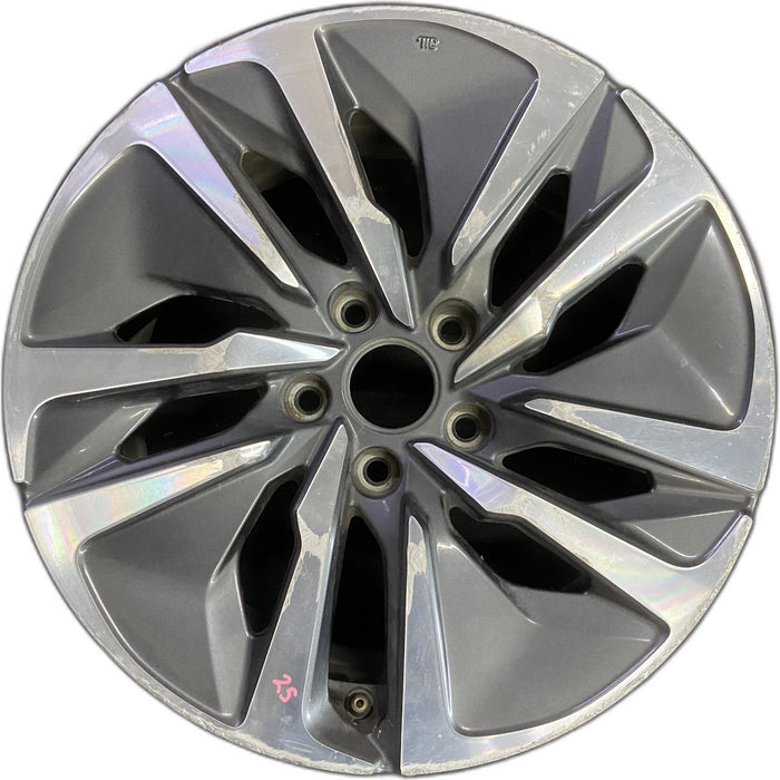17" ACCORD 18-20 17x7.5 , 10 spoke, Hybrid Original OEM Wheel Rim - MACHINED - Front View