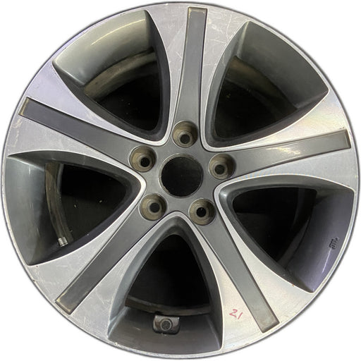 17" ELANTRA 13 17x7 , 5 single spoke , w/o Original OEM Wheel Rim - MACHINED - Front View