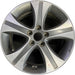 17" ELANTRA 13 17x7 , 5 single spoke , w/o Original OEM Wheel Rim - MACHINED - Front View