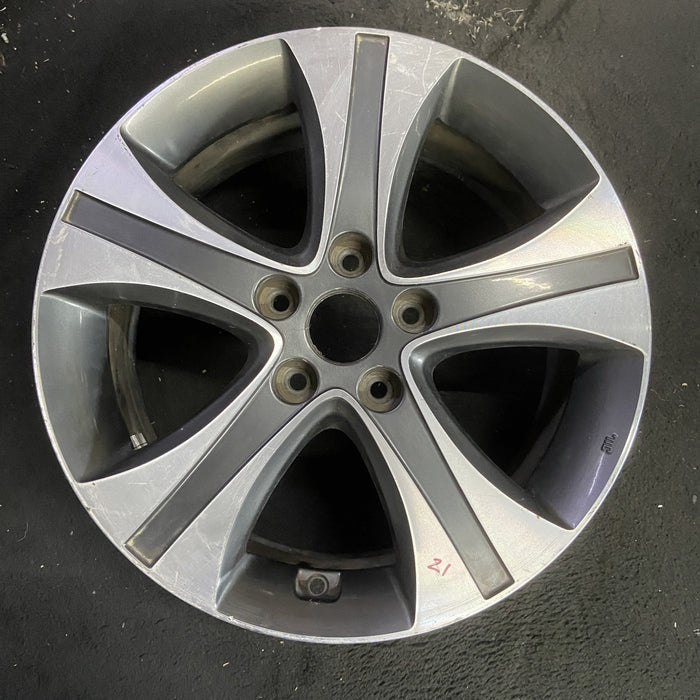 17" ELANTRA 13 17x7 , 5 single spoke , w/o Original OEM Wheel Rim - MACHINED - Additional View