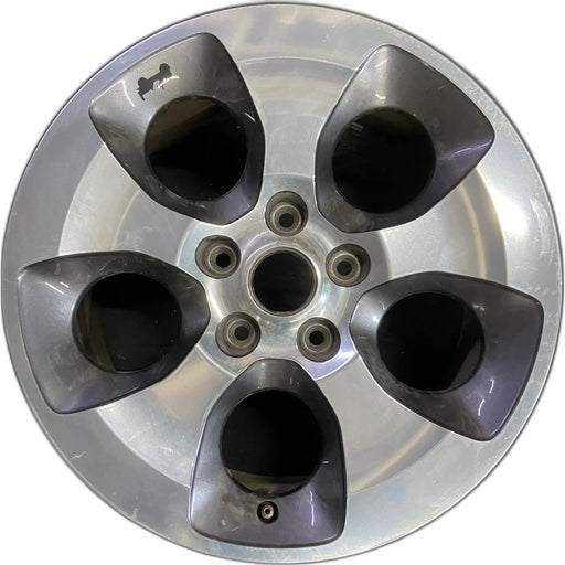 18" WRANGLER 16 18x7.5, 5 hole Original OEM Wheel Rim - POLISHED CHARCOAL - Front View