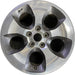 18" WRANGLER 16 18x7.5, 5 hole Original OEM Wheel Rim - POLISHED CHARCOAL - Front View