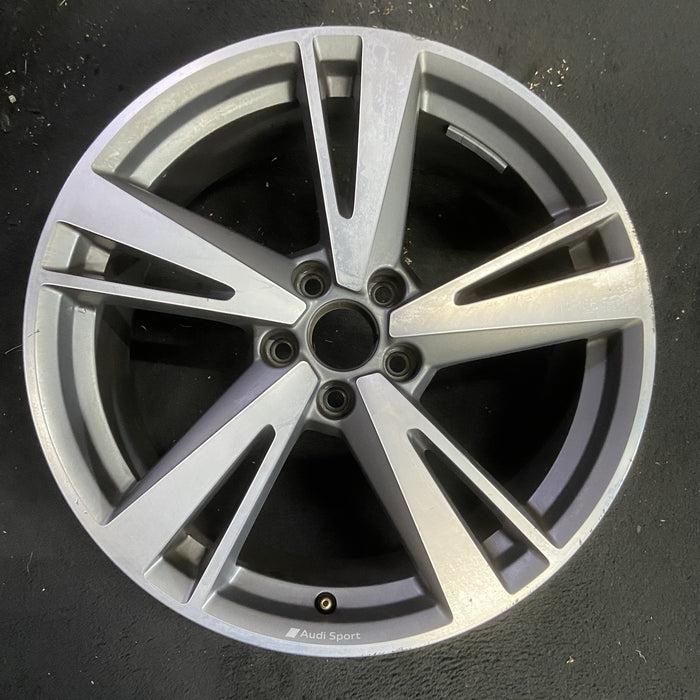 19" RS3 17-20 19x8.5 , , pockets Original OEM Wheel Rim - MACHINED GREY - Additional View