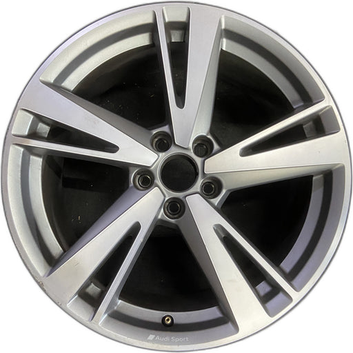 19" RS3 17-20 19x8 , , pockets Original OEM Wheel Rim - MACHINED GREY - Front View