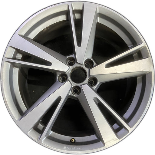 19" RS3 17-20 19x8 , , pockets Original OEM Wheel Rim - MACHINED GREY - Front View