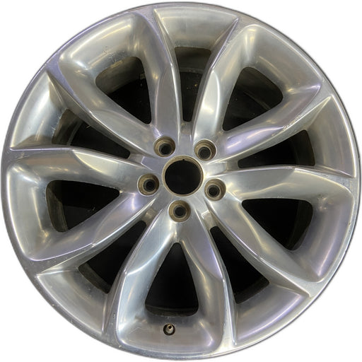 20" EXPLORER 11-14 20x8.5, , 10 spoke, Original OEM Wheel Rim - POLISHED - Front View