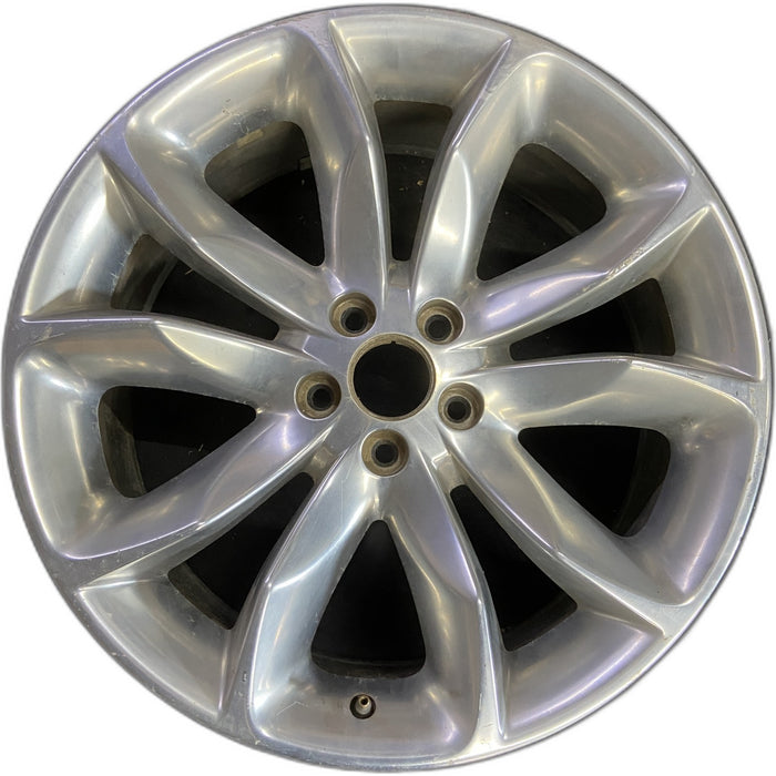 20" EXPLORER 11-14 20x8.5, , 10 spoke, Original OEM Wheel Rim - POLISHED - Front View