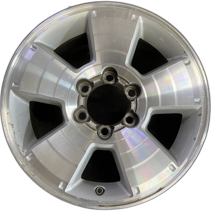 17" TACOMA 05-15 17x7.5, alloy Original OEM Wheel Rim - MACHINED SILVER - Front View