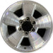 17" TACOMA 05-15 17x7.5, alloy Original OEM Wheel Rim - MACHINED SILVER - Front View