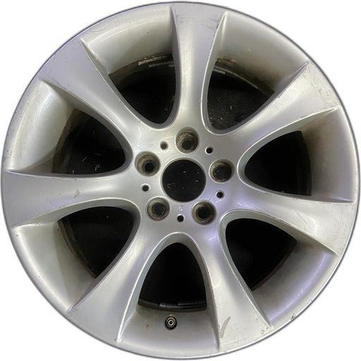18" BMW 525i 04-05 18x8 , 7 spoke, flared end spoke Original OEM Wheel Rim - Front View