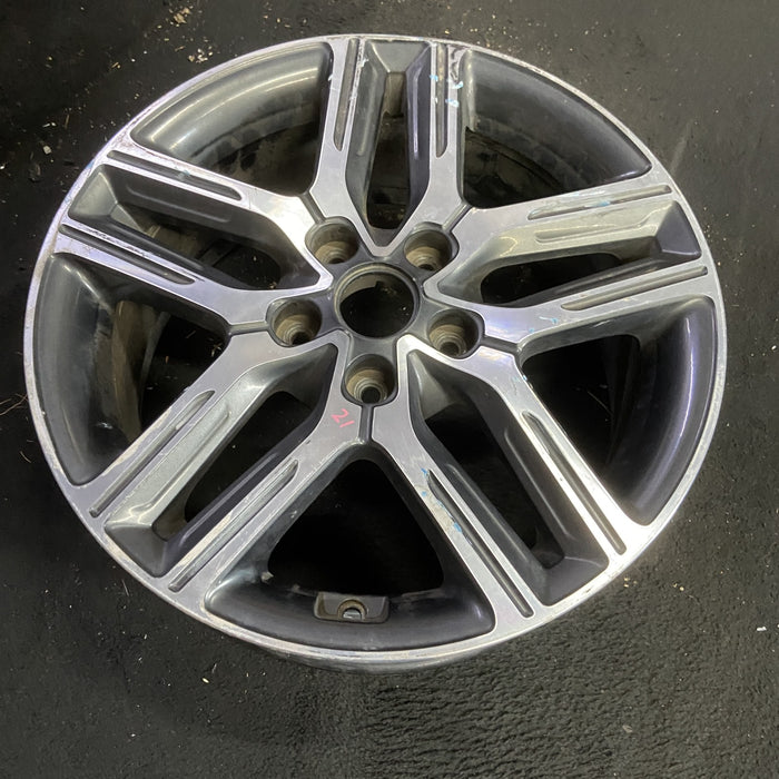 17" FORTE 19-21 17x7 , face Original OEM Wheel Rim - MACHINED CHARCOAL - View 7