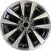 17" ALTIMA 16-17 17x7.5 Original OEM Wheel Rim - MACHINED CHARCOAL - Front View