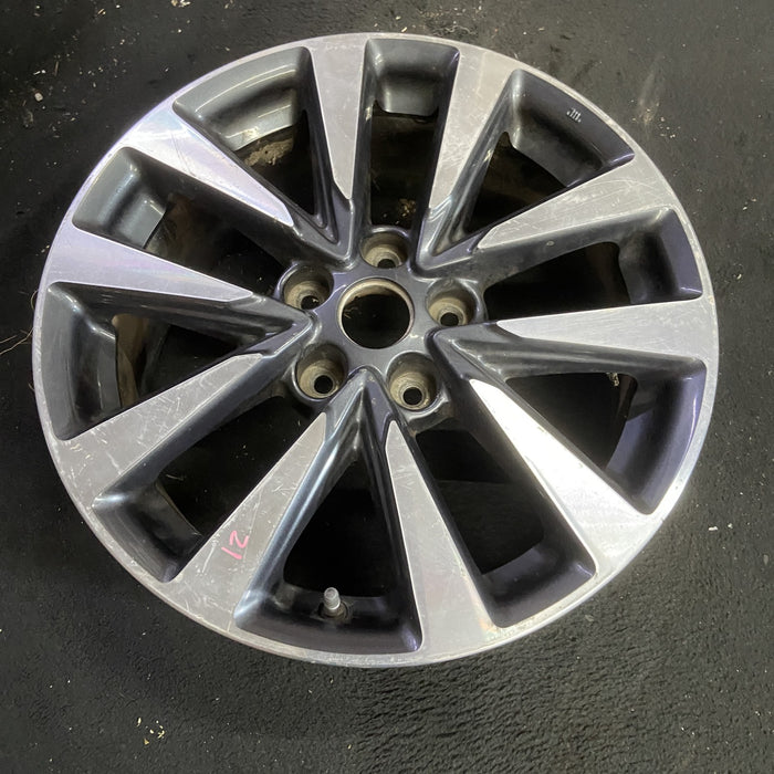 17" ALTIMA 16-17 17x7.5 Original OEM Wheel Rim - MACHINED CHARCOAL - View 7