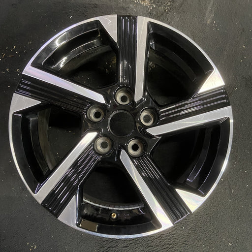 16" SENTRA 24-25 16x6.5, alloy Original OEM Wheel Rim - MACHINED BLACK - Additional View