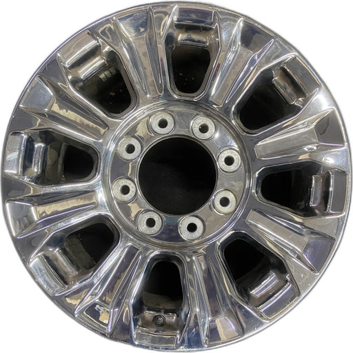 18" FORD F250SD PICKUP 17 18x8 , aluminum, 8 spoke , Original OEM Wheel Rim - - Front View