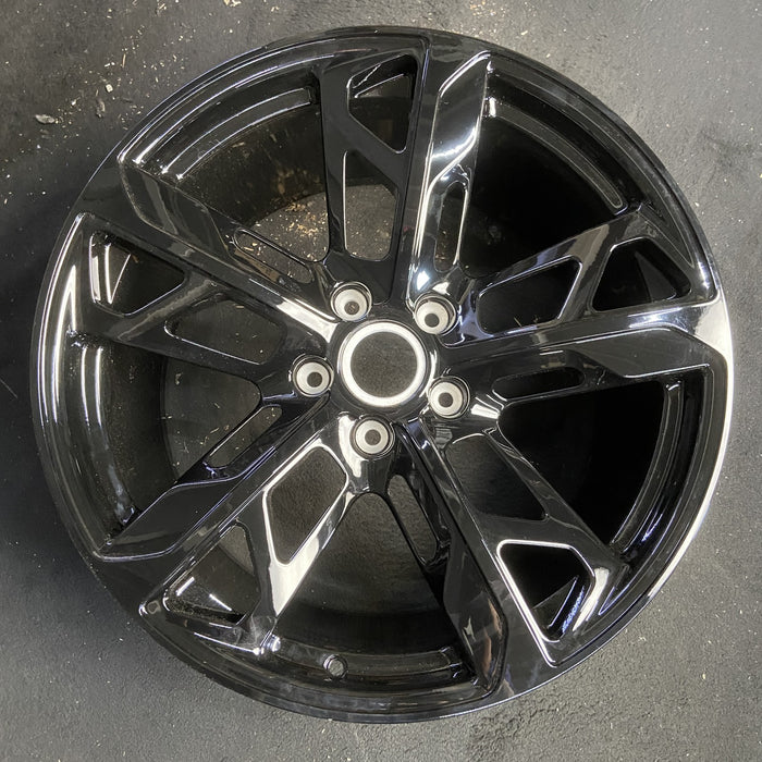 21" PORSCHE TAYCAN 20-26 21x11.5, 5 spoke, openings in spoke, Original OEM - Additional View