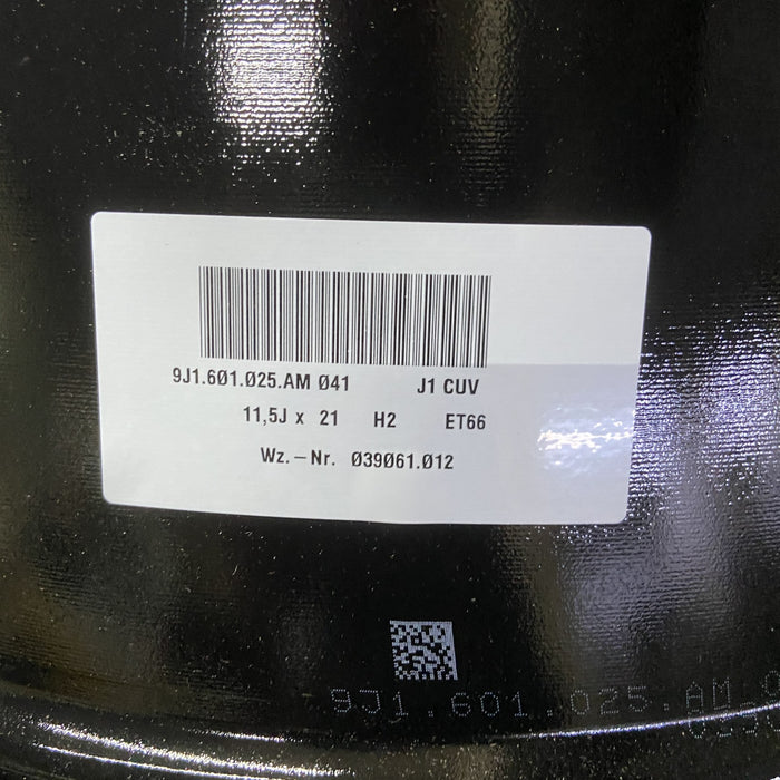 21" PORSCHE TAYCAN 20-26 21x11.5, 5 spoke, openings in spoke, Original OEM - View 9