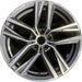 18" BMW 430i 22 18x8.5, , V spoke Original OEM Wheel Rim - MACHINED CHARCOAL - Front View