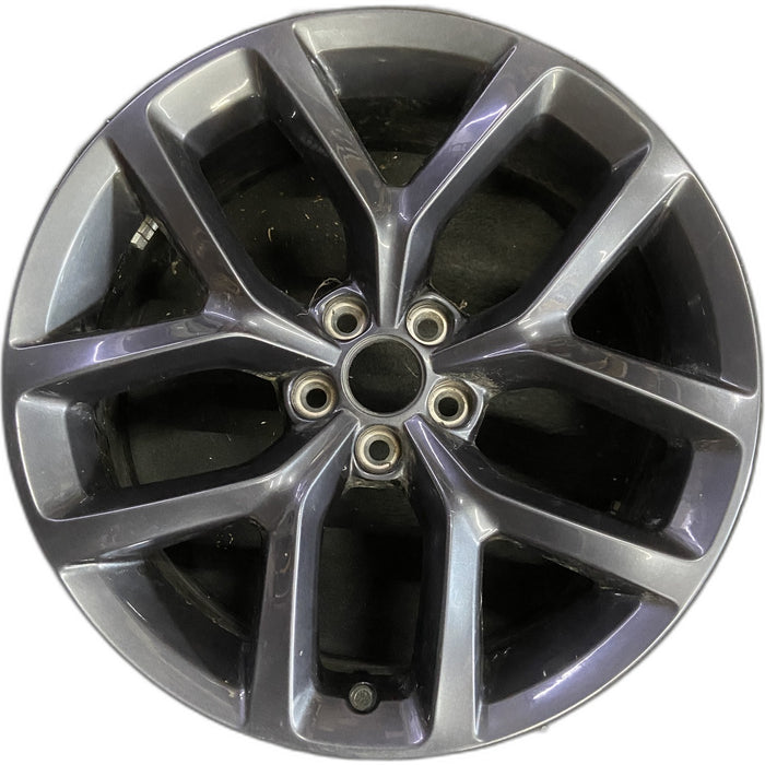 20" CHALLENGER 19-20 20x8 , , Y spoke, , Original OEM Wheel Rim - CHARCOAL - Front View