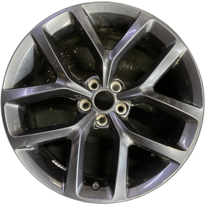 20" CHALLENGER 19-20 20x8 , , Y spoke, , Original OEM Wheel Rim - CHARCOAL - Front View