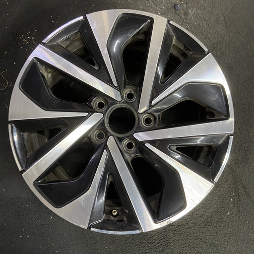 16" JETTA 22-26 16x6.5 Original OEM Wheel Rim - MACHINED BLACK - Additional View