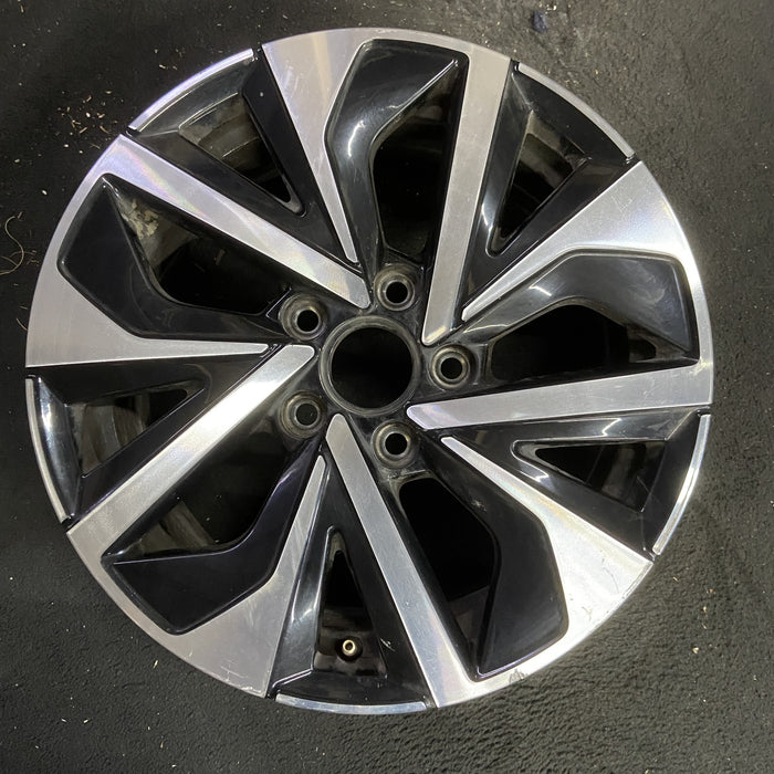 16" JETTA 22-26 16x6.5 Original OEM Wheel Rim - MACHINED BLACK - Additional View
