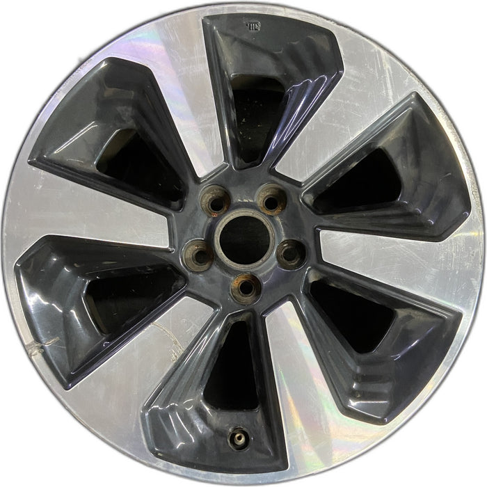 17" FORESTER 17-18 17x7, alloy , w/ face Original OEM Wheel Rim - MACHINED - Front View