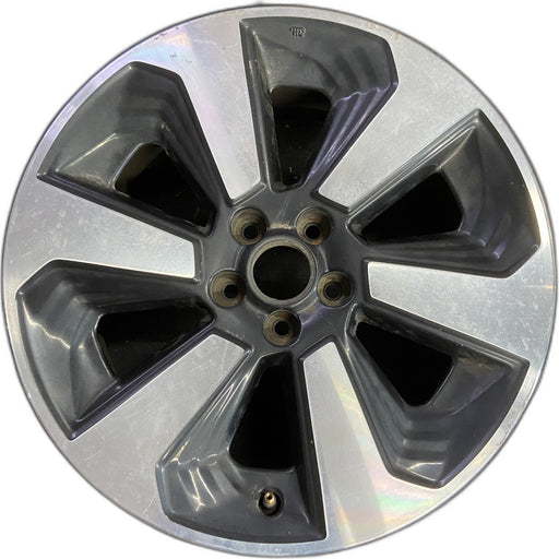 17" FORESTER 17-18 17x7, alloy , w/ face Original OEM Wheel Rim - MACHINED - Front View