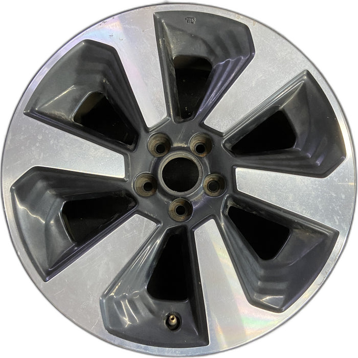 17" FORESTER 17-18 17x7, alloy , w/ face Original OEM Wheel Rim - MACHINED - Front View