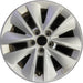 16" DART 14-16 16x7, alloy, 10 spoke Original OEM Wheel Rim - SILVER - Front View