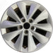 16" DART 14-16 16x7, alloy, 10 spoke Original OEM Wheel Rim - SILVER - Front View