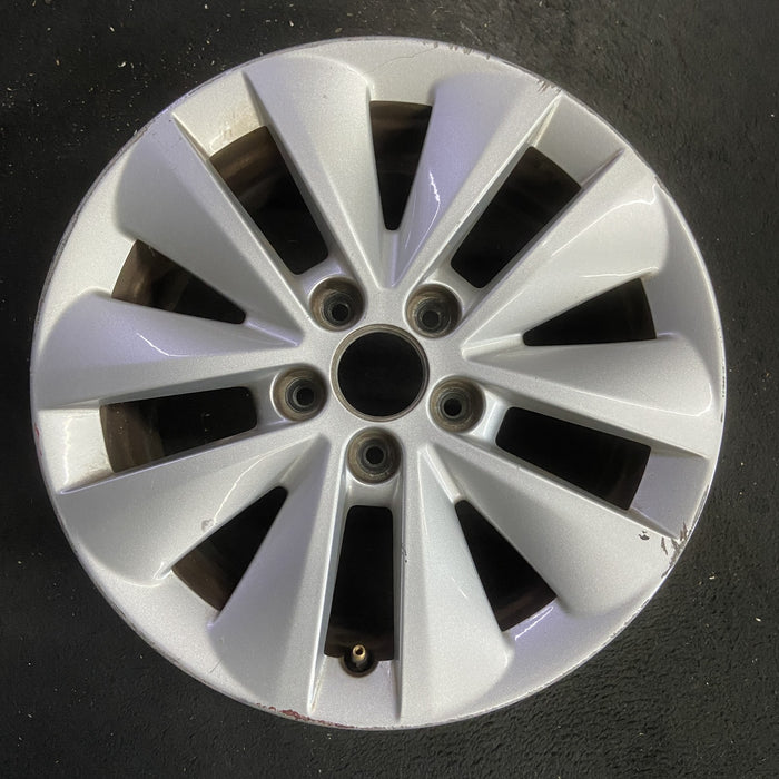 16" DART 14-16 16x7, alloy, 10 spoke Original OEM Wheel Rim - SILVER - Additional View