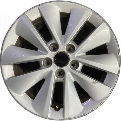16" DART 14-16 16x7, alloy, 10 spoke Original OEM Wheel Rim - SILVER - Front View