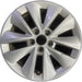 16" DART 14-16 16x7, alloy, 10 spoke Original OEM Wheel Rim - SILVER - Front View