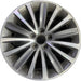 18" TLX 18 18x8 Original OEM Wheel Rim - MACHINED GREY - Front View