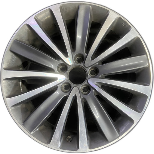 18" TLX 18 18x8 Original OEM Wheel Rim - MACHINED GREY - Front View