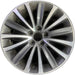 18" TLX 18 18x8 Original OEM Wheel Rim - MACHINED GREY - Front View
