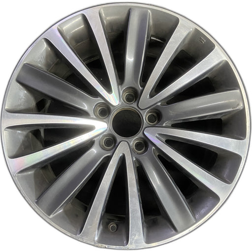 18" TLX 18 18x8 Original OEM Wheel Rim - MACHINED GREY - Front View