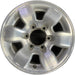 15" PATHFINDER 96 15x7, alloy, SE Original OEM Wheel Rim - MACHINED SILVER - Front View