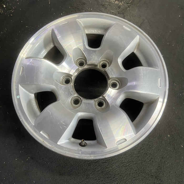 15" PATHFINDER 96 15x7, alloy, SE Original OEM Wheel Rim - MACHINED SILVER - View 7