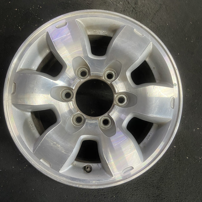15" PATHFINDER 96 15x7, alloy, SE Original OEM Wheel Rim - MACHINED SILVER - Additional View