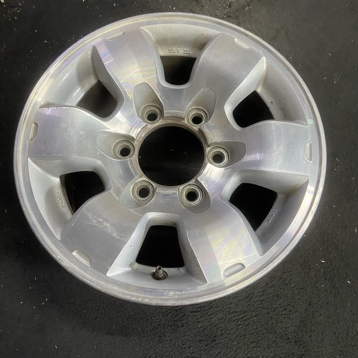 15" PATHFINDER 96 15x7, alloy, SE Original OEM Wheel Rim - MACHINED SILVER - View 7
