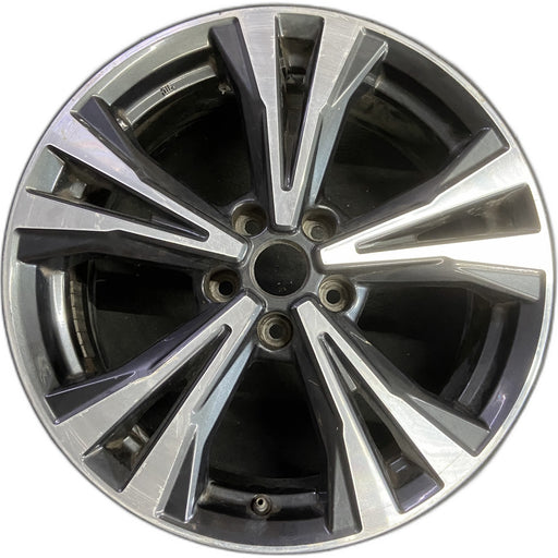 18" ROGUE 17-20 18x7 Original OEM Wheel Rim - MACHINED CHARCOAL - Front View