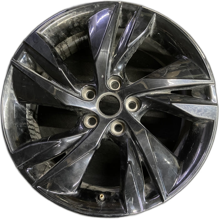 18" ENCORE GX 24 18x7.5 , Original OEM Wheel Rim - BLACK - Front View
